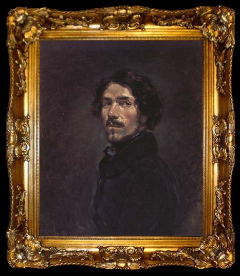 framed  Eugene Delacroix Self-Portrait, ta009-2